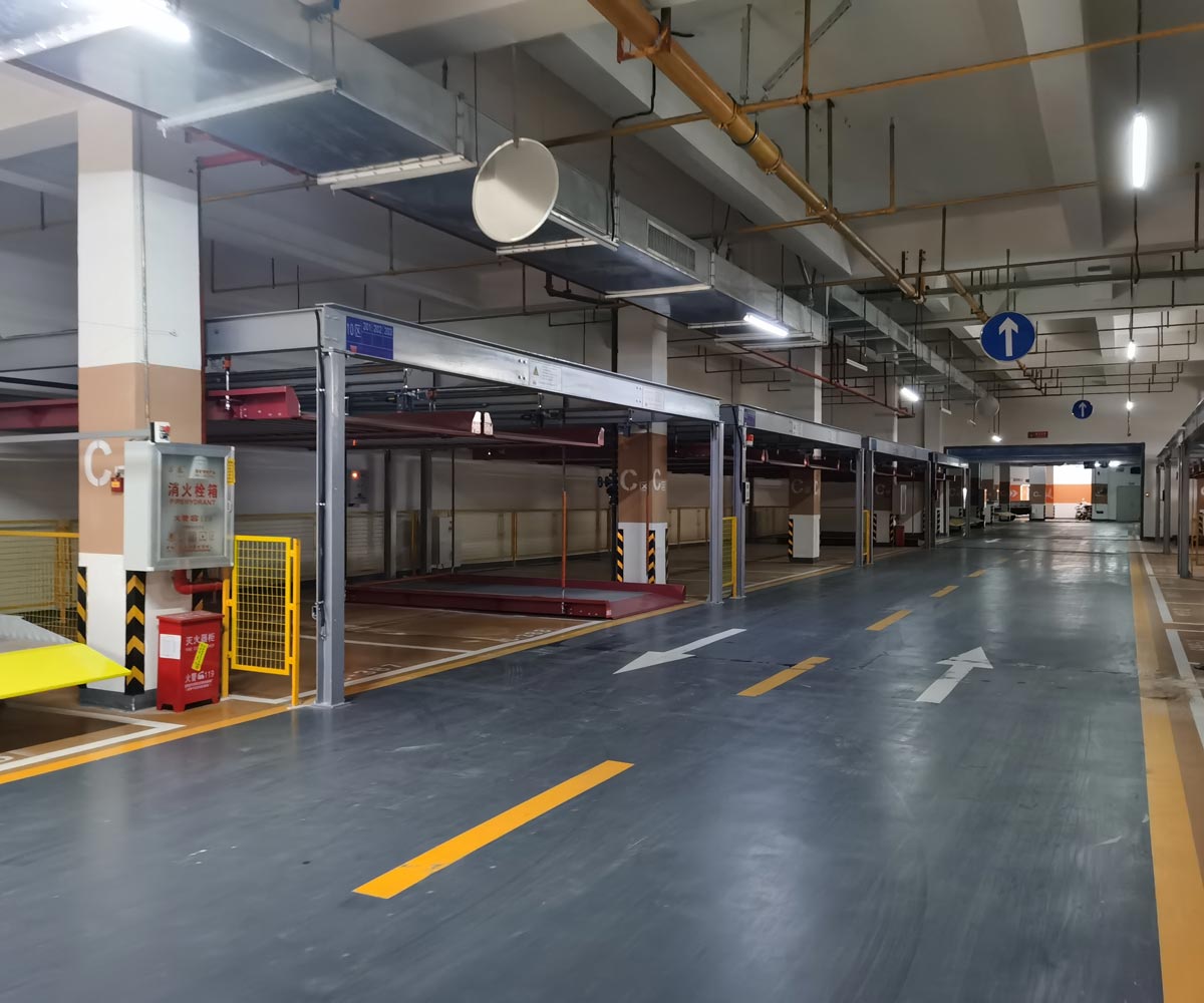湖北地下室雙層升降式機械式停車位